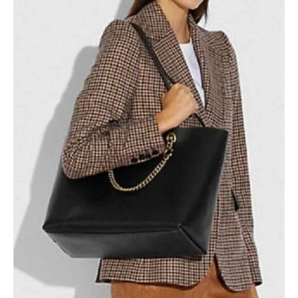 COACH Signature Chain Central Tote - Picture 1 of 11